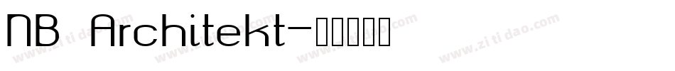 NB Architekt字体转换